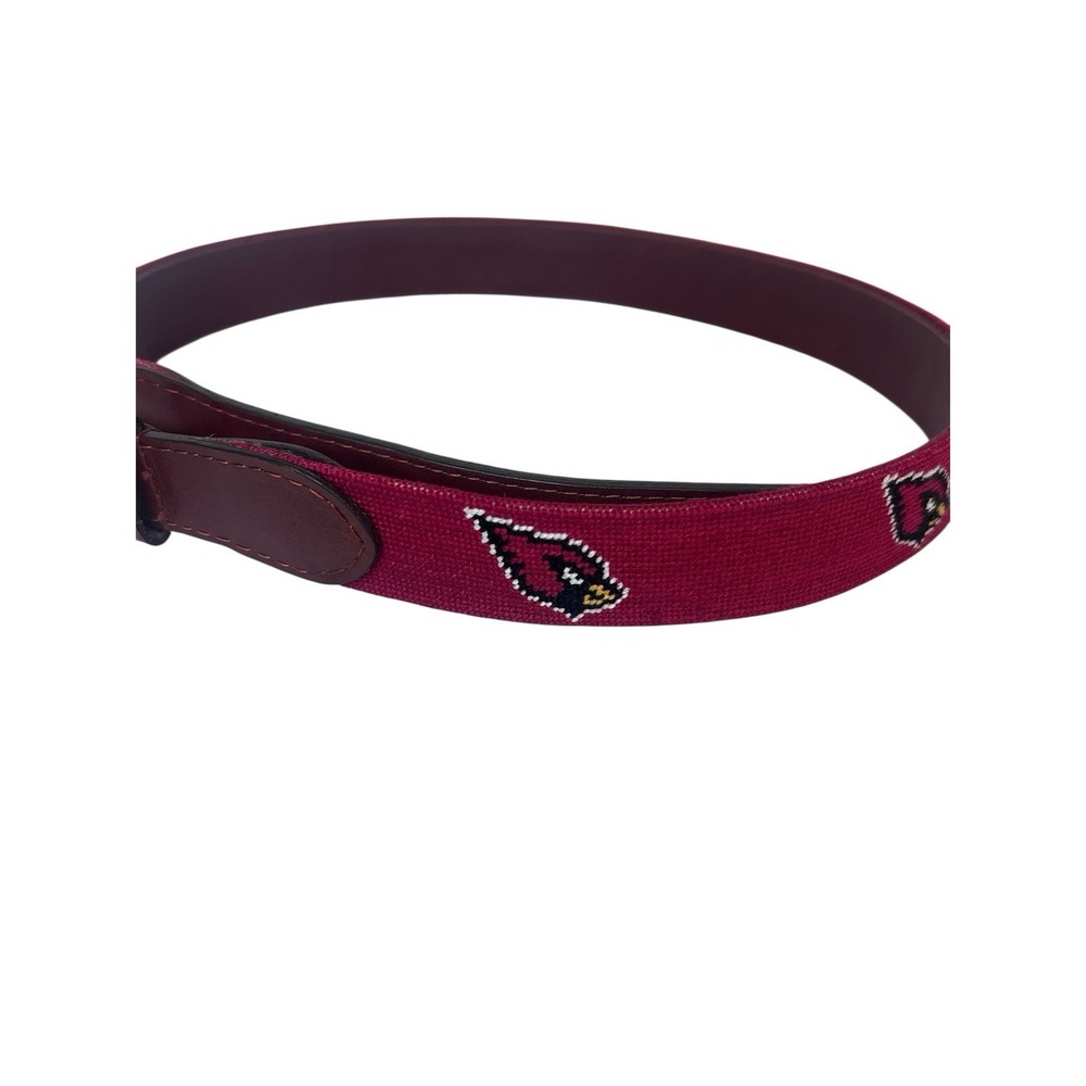 Smathers & Branson Arizona Cardinals Size 32 Needlepoint Belt